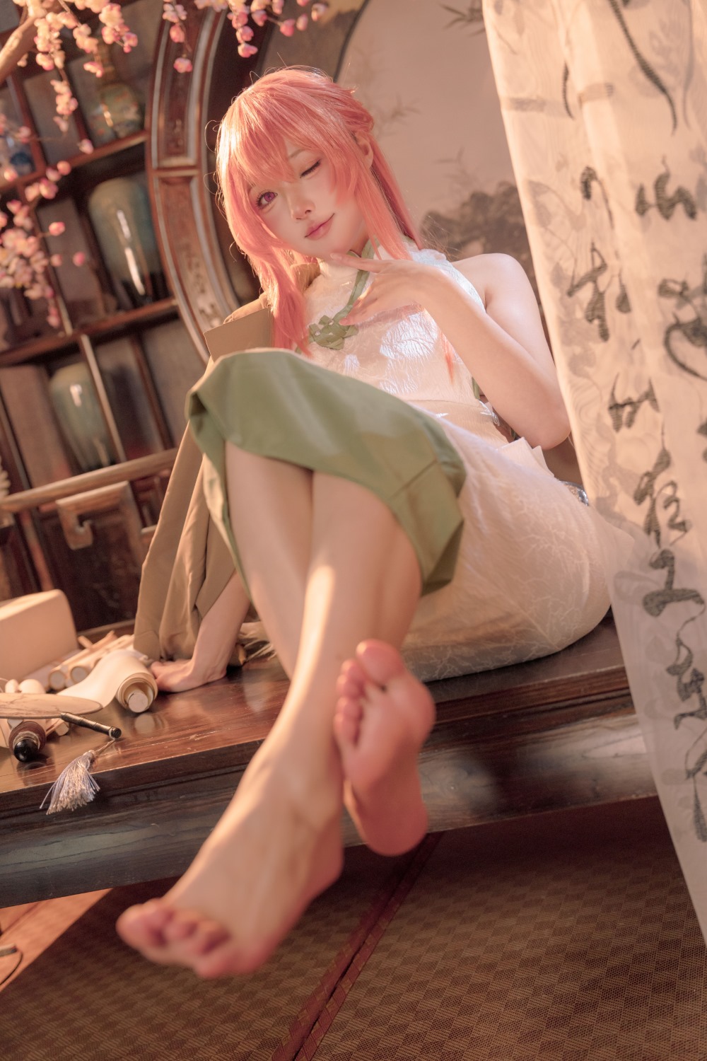 阿包也是兔娘 碧蓝航线英仙座旗袍