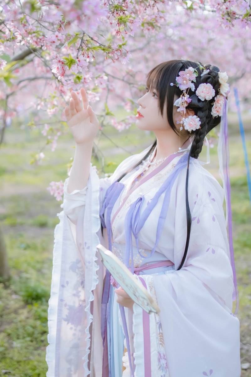 Nyako喵子 樱花汉服 花神祈愿