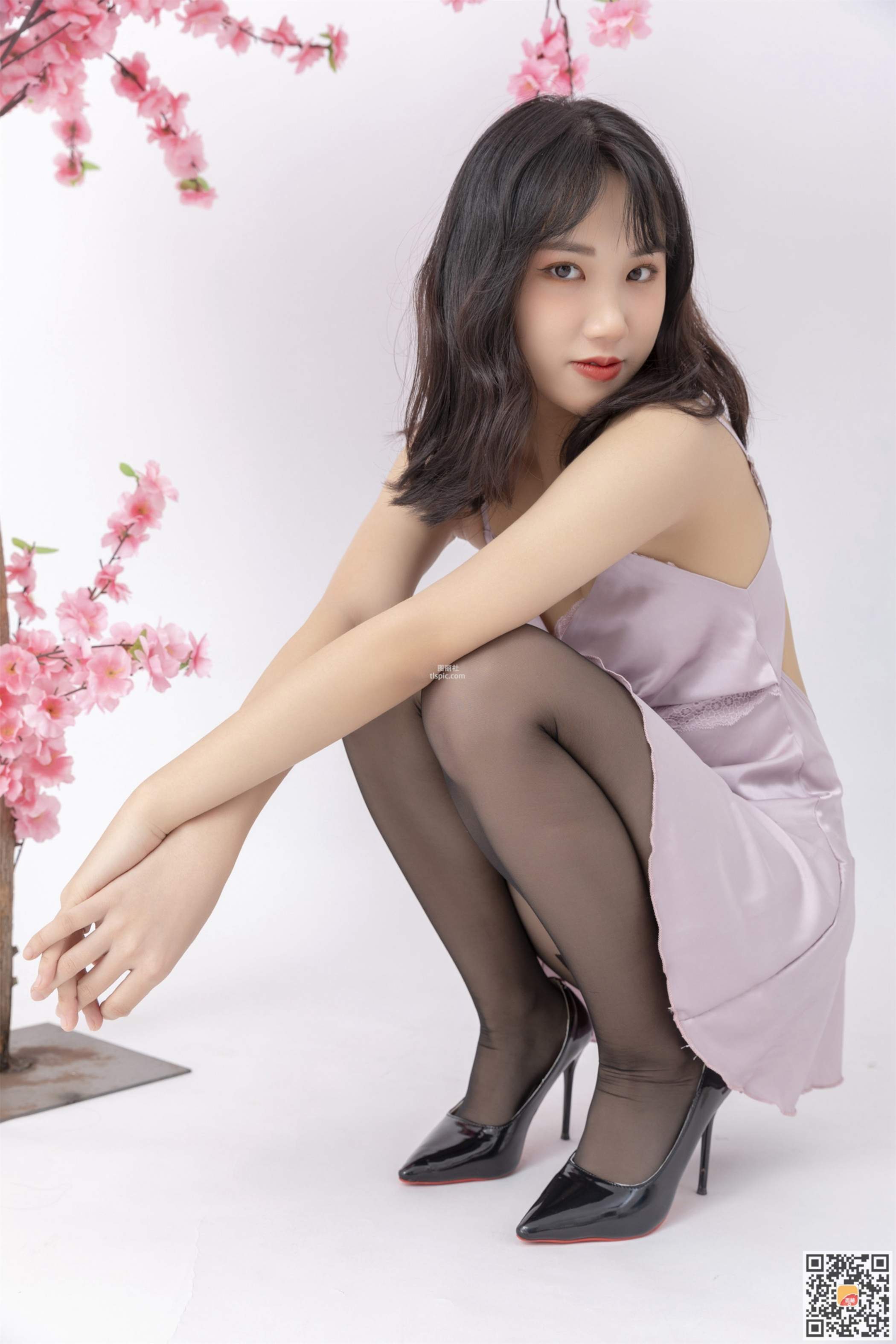 睡裙,少女,写真,黑丝,媛媛,黑丝少女,香柚写真